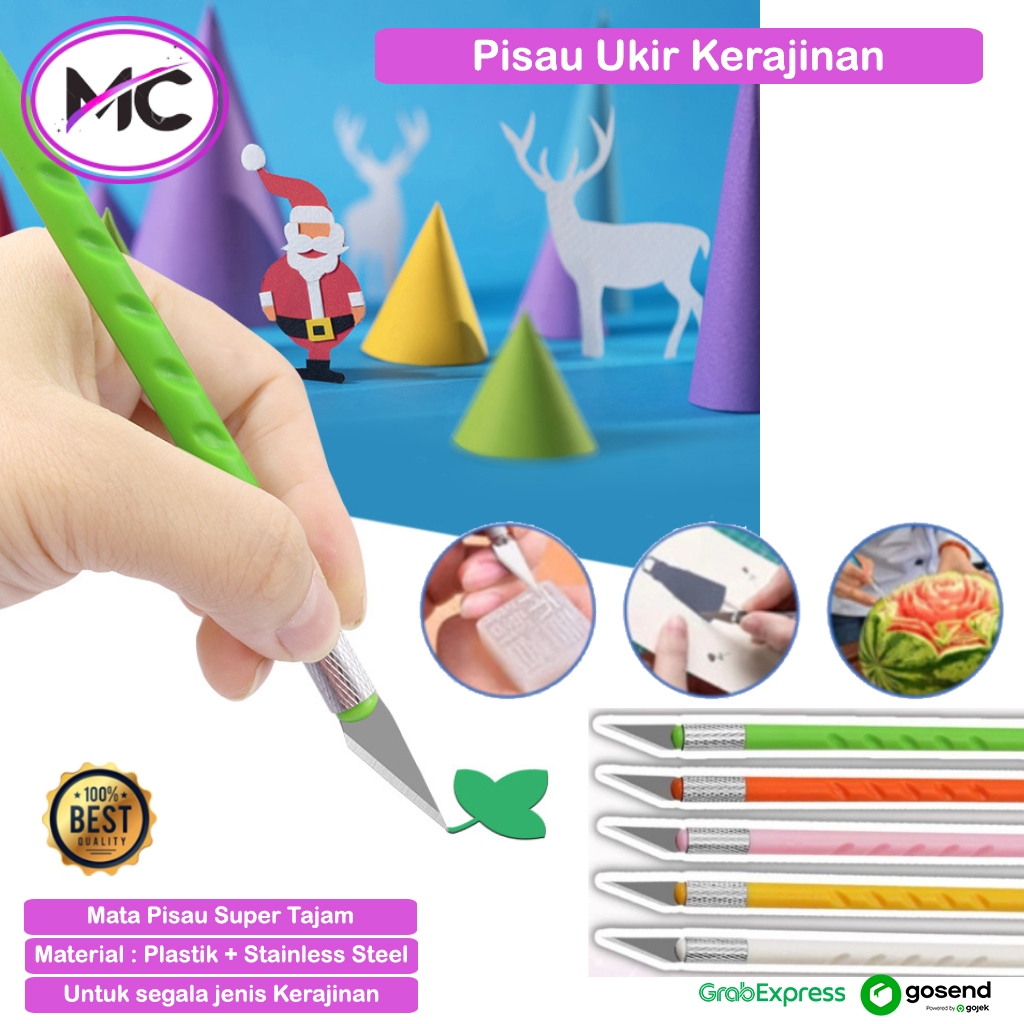 

Pisau Ukir Kerajinan Crafting Art Knife Cutter Craft Pen Alat Pemotong Kertas Kayu Seni Super Tajam Unik Praktis