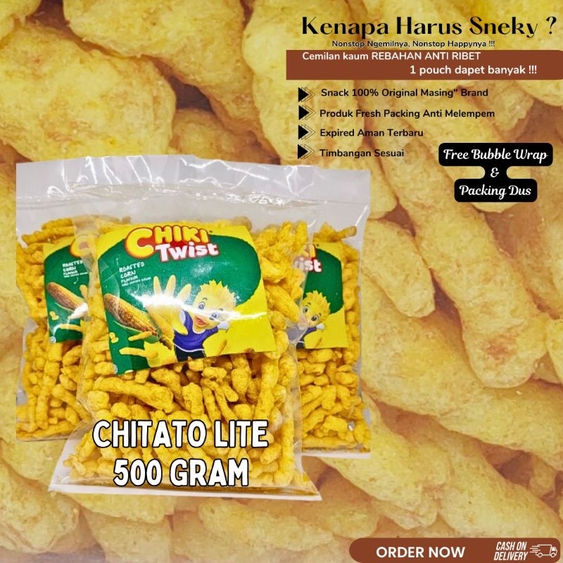 

Chiki Twist Snack Kiloan Cemilan Murah Cheetos