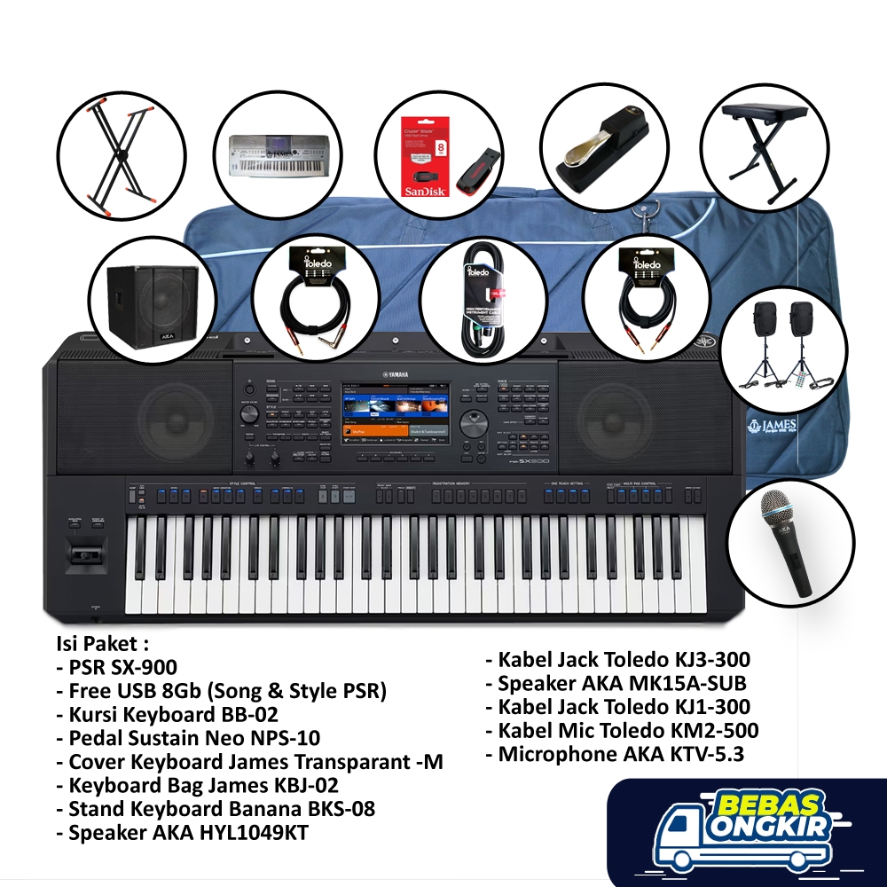 Paket Legend Keyboard Yamaha PSR SX-900 / Keyboard PSR SX 900 / SX900