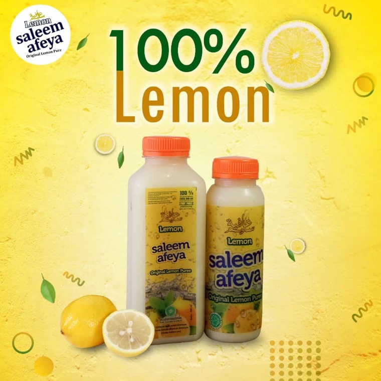 

!!MCF Lemon Saleem Afeya Original 500ML/ Lemon Saleem Afeya/ Saleem Afeya/ Sari Lemon Murni/ Original Lemon Puree 100% Kirim Langsung ̿'