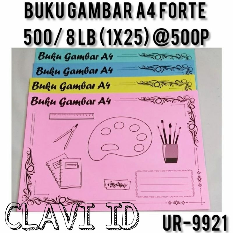 

9921/Buku Gambar/Buku Mewarnai/Buku Menggambar Murah A4 Forte