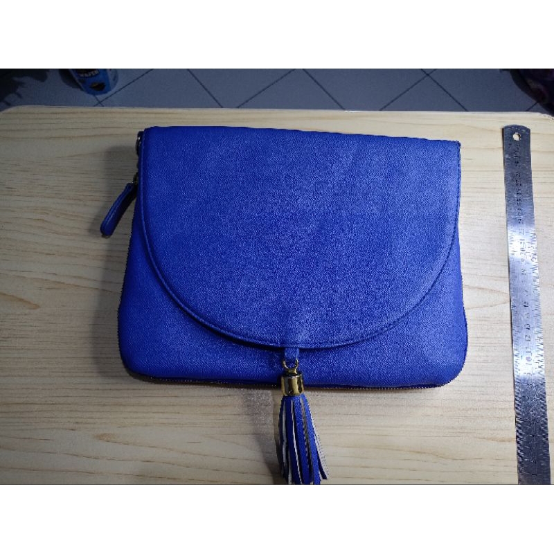 Tas Preloved Heather warna biru ~