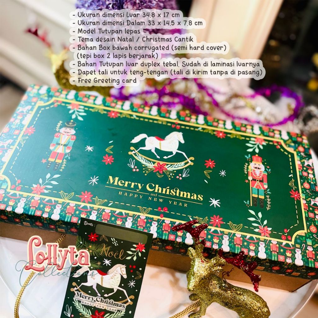 

Box isi 2 toples Bulet 500gr / box Kuker Tema Natal Seville London