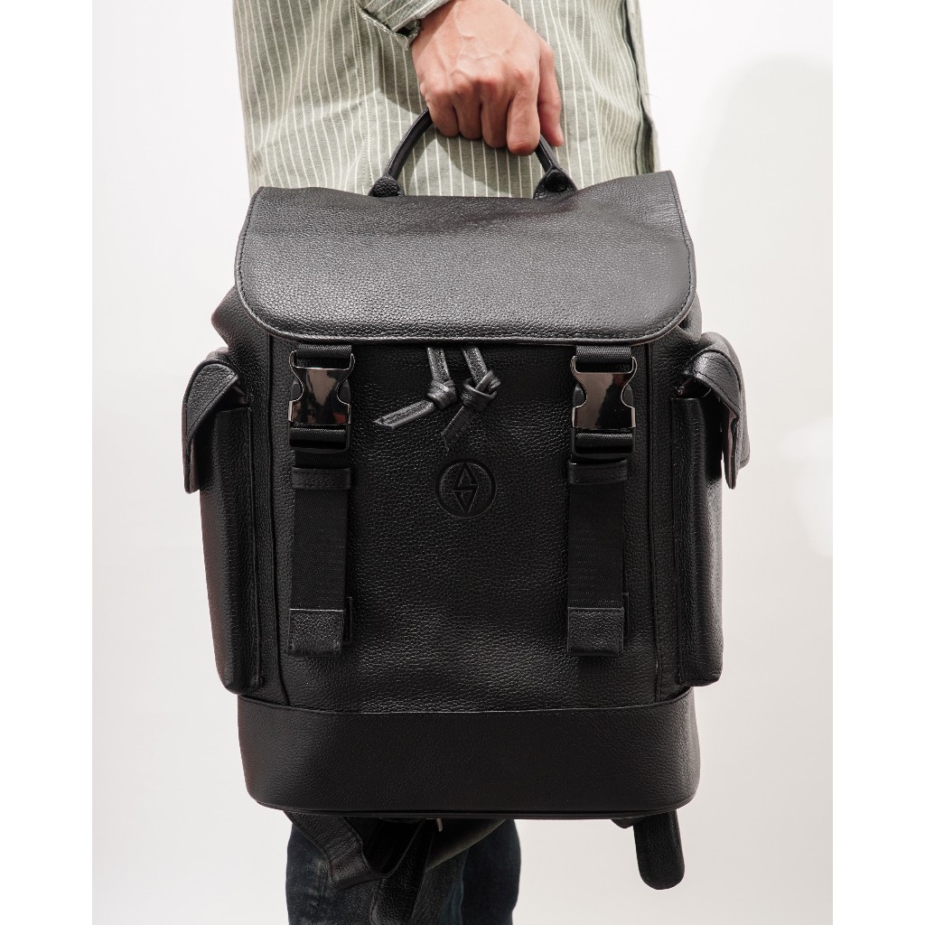 Sendy Leather Tas Punggung Pria Ransel Gendong Backpack Laptop Kulit Sapi Asli GUARDIOLA