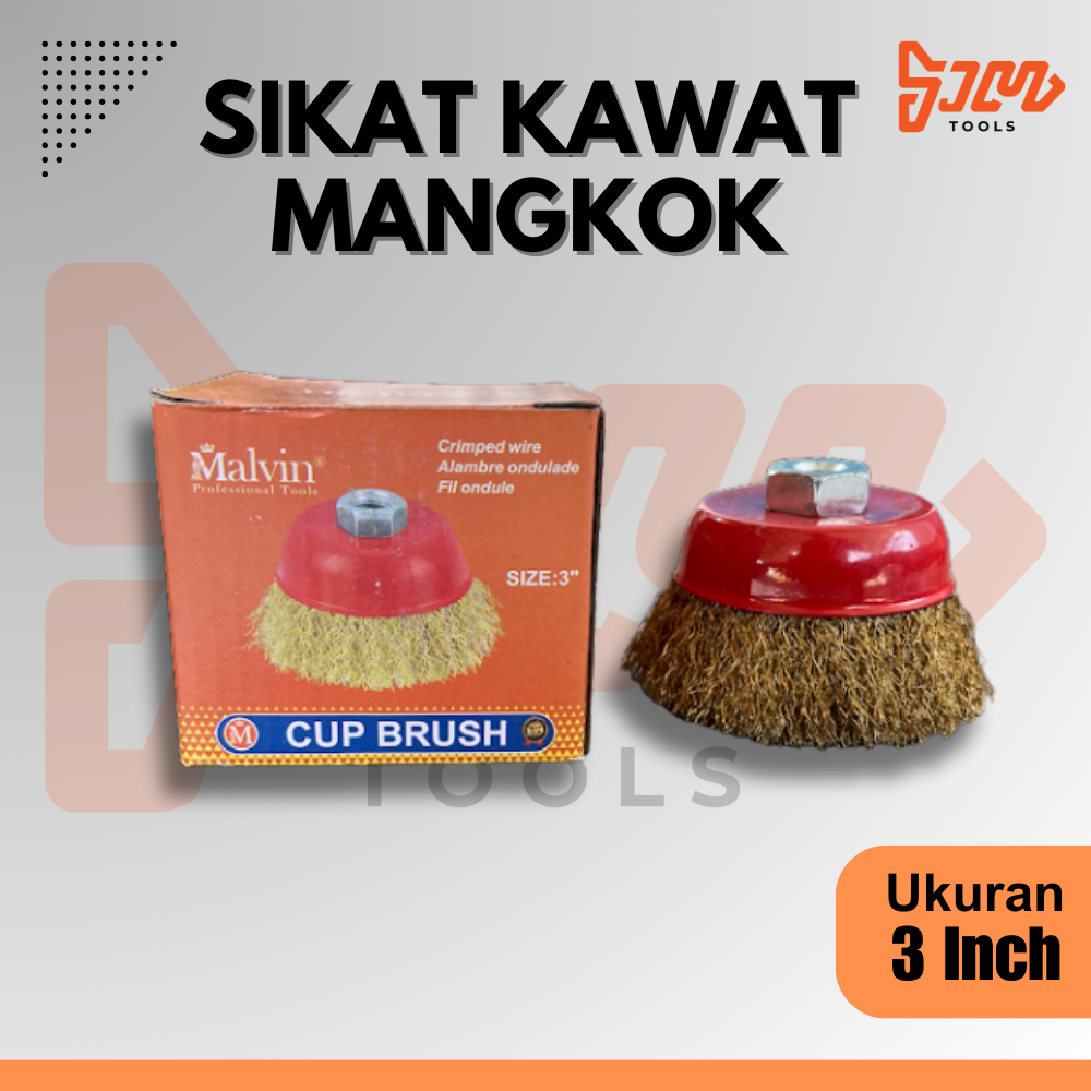 Sikat Kawat Mangkok | Sikat Kawat Gerinda | Sikat Gerinda Mangkok 3 inch