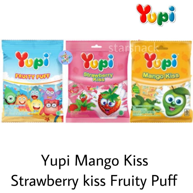 

Yupi Strawberry Mango Kiss Fruity Puff pack 120gr