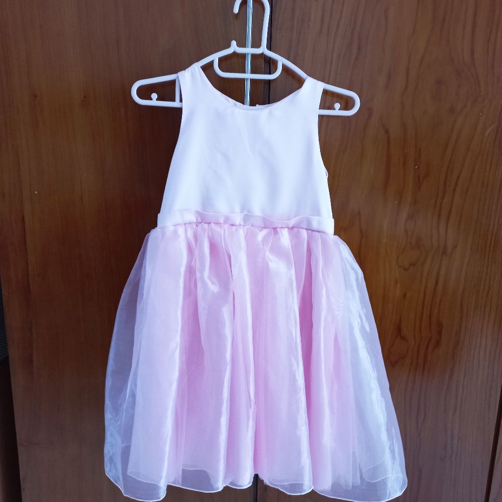 [3-6 Tahun] Dress Princess / Bridesmaid / Tutu Baju Pesta / Rok Pesta Anak Perempuan Dusty Pink / Li