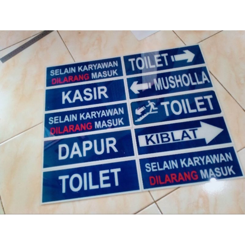 

Pelakat stiker label peringatan/petunjuk dimensi 30×10 cm