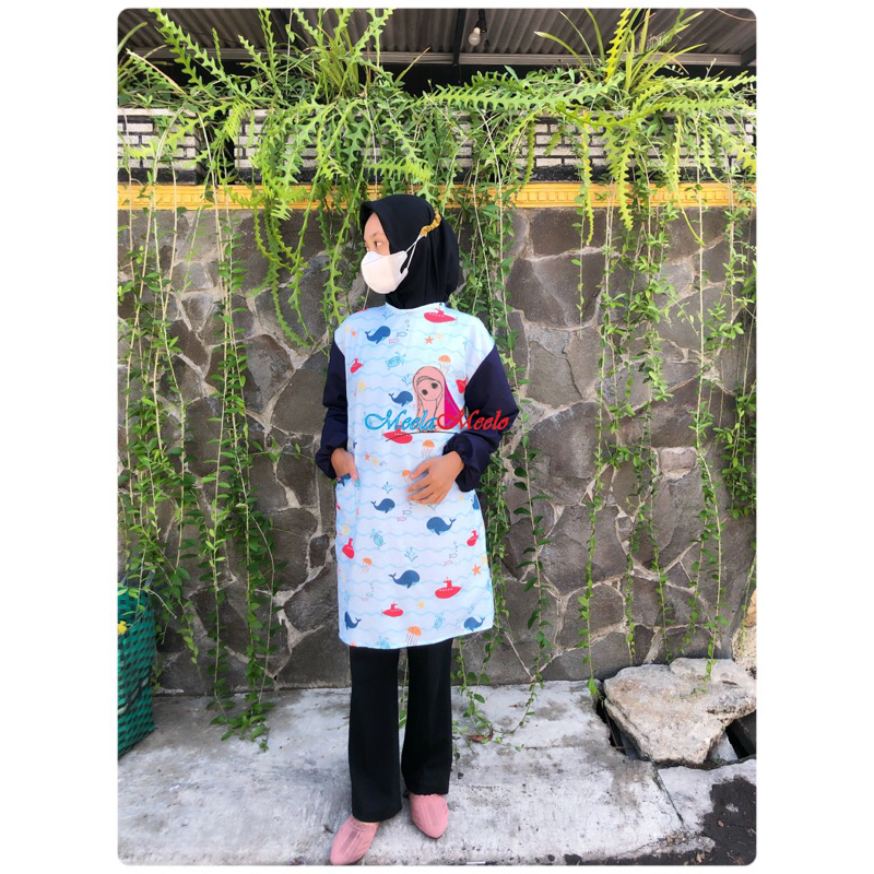 Medical gown reusable ( Motif Medis ) pediatric, surgical, apd gigi | baju APD SIZE JUMBO Motif
