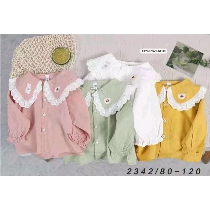 ruffle top//Atasan anak perempuan