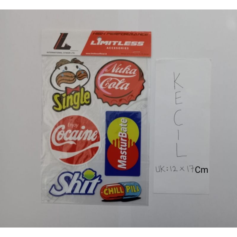 

stiker super clear cocaine