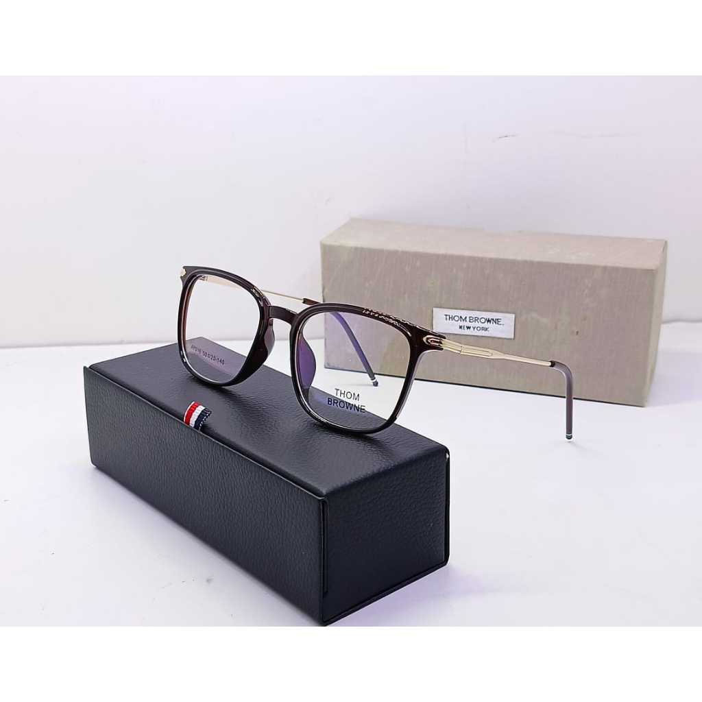 BEST SELLER TERBARU FRAME KACAMATA PRIA/WANITA UNISEX Thom Brown AY016 BROWN GRADIASI