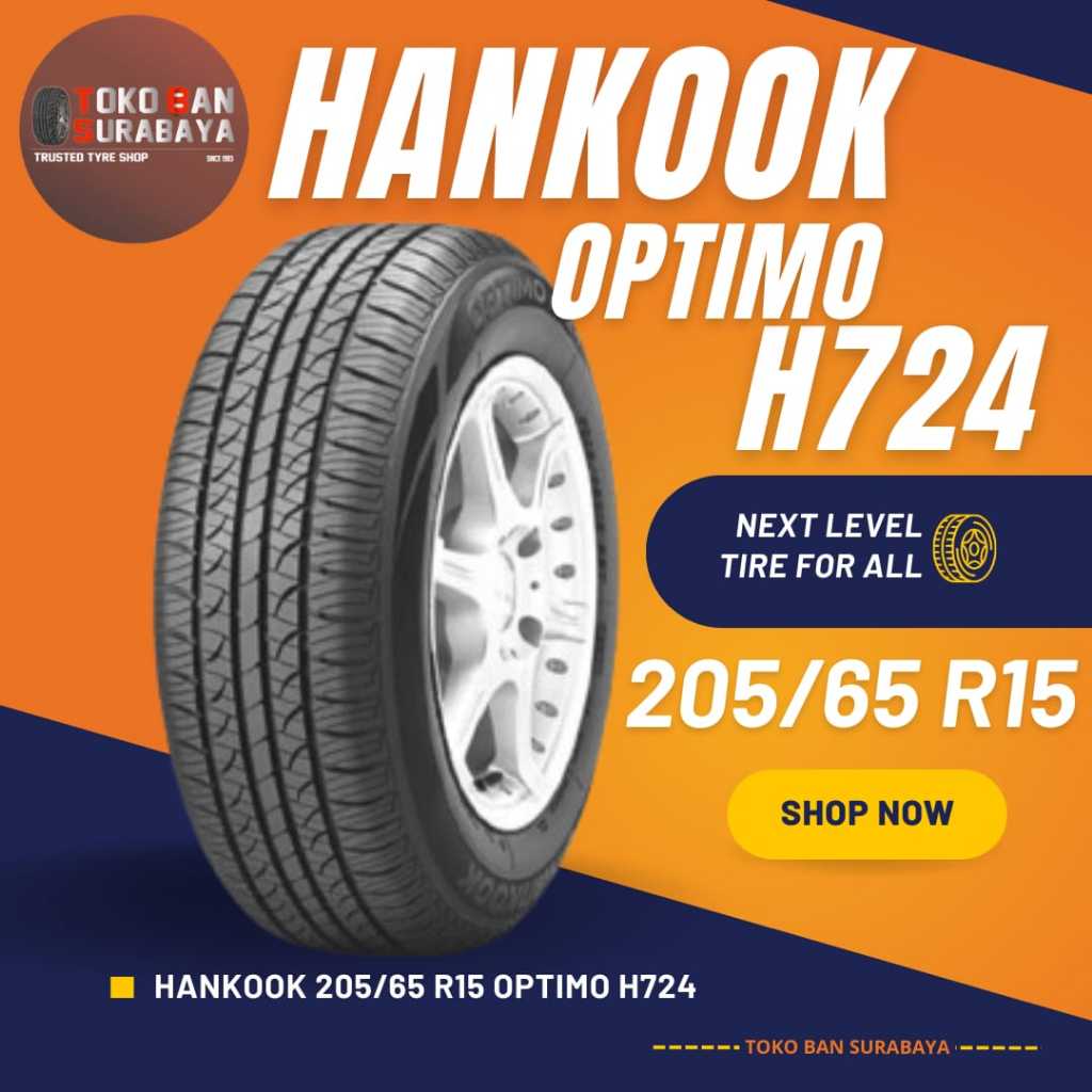 Ban HANKOOK HK 205/65 R15 205/65R15 205/65/15 20565 R15 20565R15 R15 R 15 OPTIMO H724 H 724