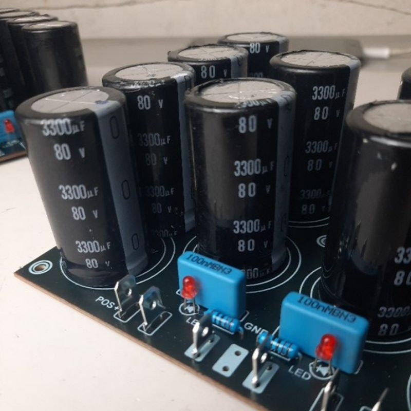 kit psu 12 elco 3300uf 80volt = 39600uf , elco cabutan bagus , audio grade termurah