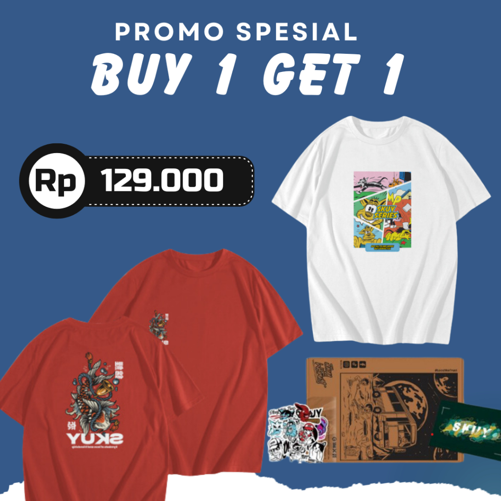 Kaos Promo Skuy.Ltd Buy 1 Get 1 | Baju Kaos Unisex Skuy.Ltd Buy 1 Get 1 | Baju Kaos Pria Original Bu