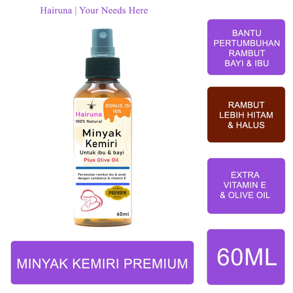 Minyak Kemiri Bayi Minyak Rambut Bayi Penumbuh Rambut Bayi Minyak Rambut Anak Minyak Kemiri Penumbuh