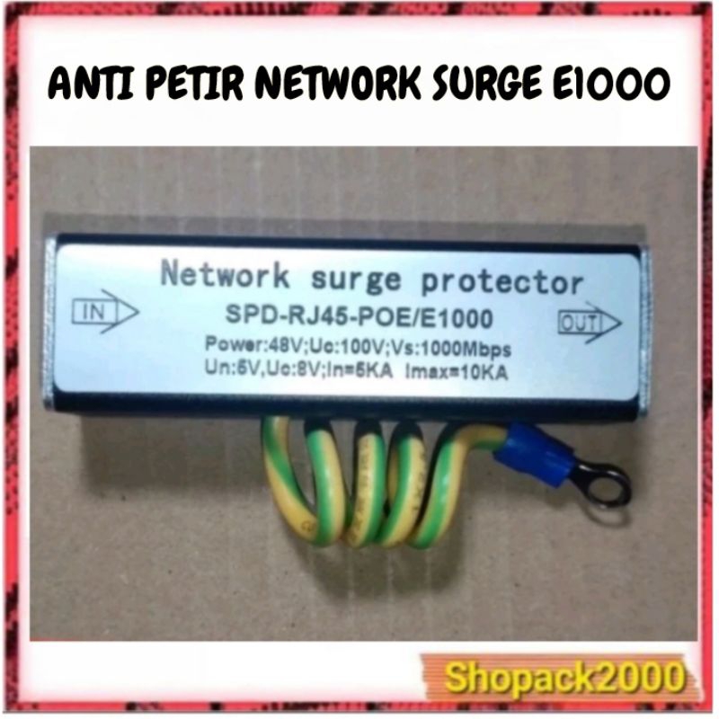 Anti petir Network Surge Protector anti petir poe 1000 Mbps spd - rj45 -e1000