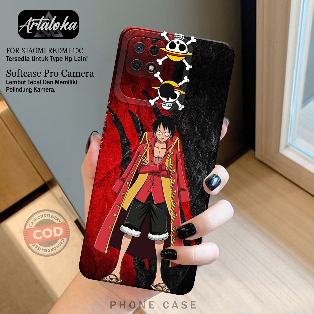 Softcase Hp Xiaomi Redmi 10C Fashion Case Anime Case Xiaomi Redmi 10C Silikon TPU Pro Camera Casing 