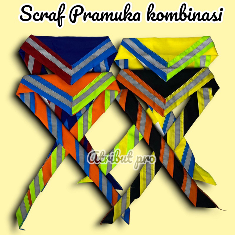 Scraf pramuka / Skraf Pramuka / Scarf Pramuka Kombinasi Menyala