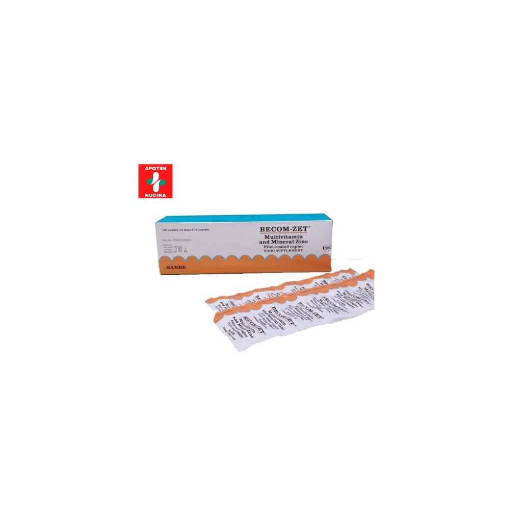 BECOM ZET Multivitamin Strip Vitamin C dan Zink Favorit 10 Tablet
