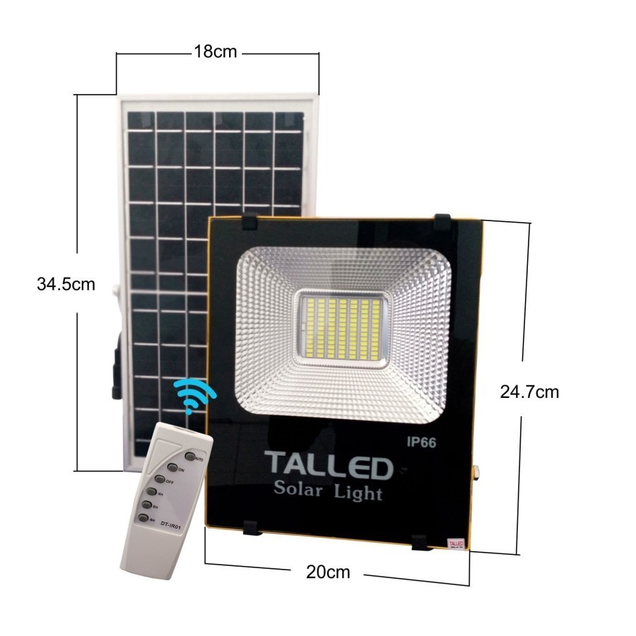 LAMPU SOROT LED SOLAR PANEL 50W TALLED