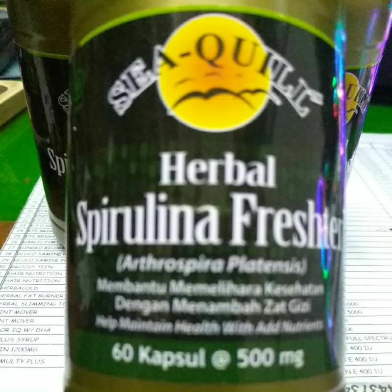 Sea Quill Herbal Spirulina Frewhter 60 - Sea Quill Spirulina 30 - Sea Quill Vitamin - Spirulina Sea 