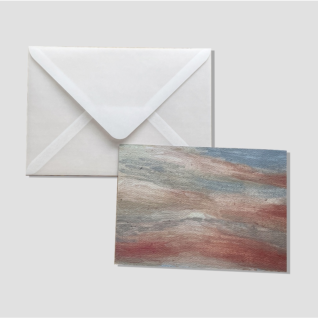 

A6 Gouache Painting Greeting Card with Vellum Envelope