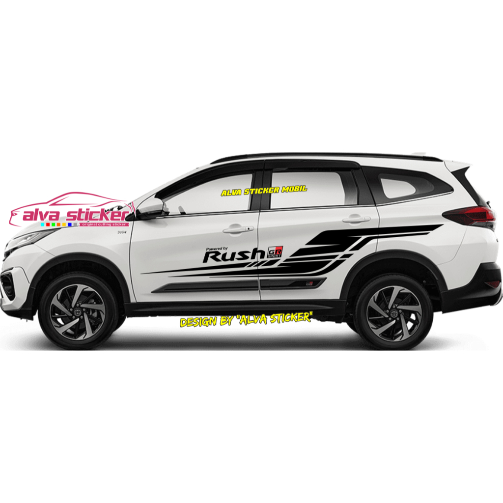 GR sport list sticker rush gr sport stiker side body samping mobil toyota rush gr sport keren