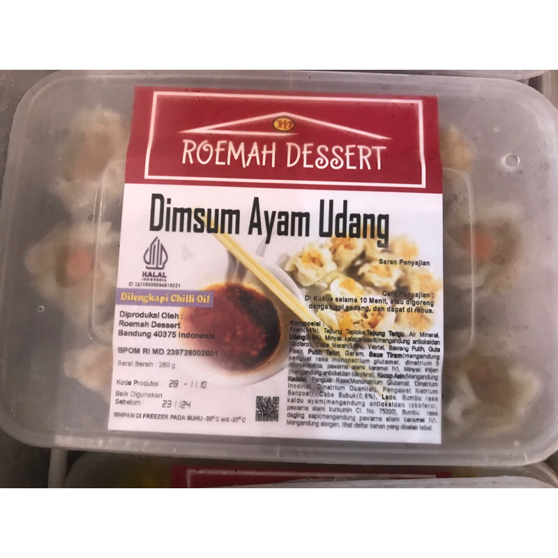 

Dimsum Ayam Udang Kepiting Premium Isi 10 250gr