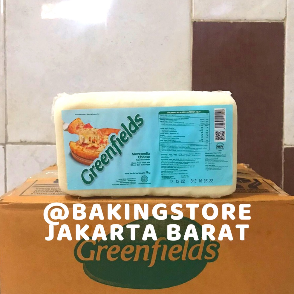 

AR63F837 Keju Mozarella Greenfields 1 Kg | Mozzarella Cheese Greenfields 99