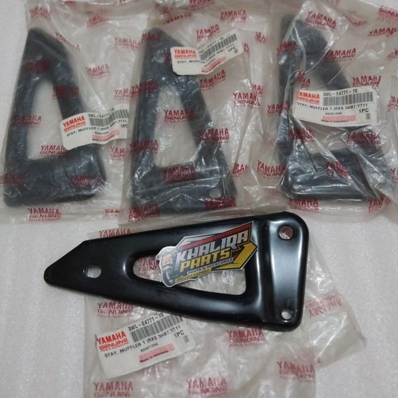 BREKET DUDUKAN KNALPOT GANTUNGAN KNALPOT RX SPECIAL RXK RX-K RXS RX-S YT115 YT 115 HITAM ORIGINAL NO