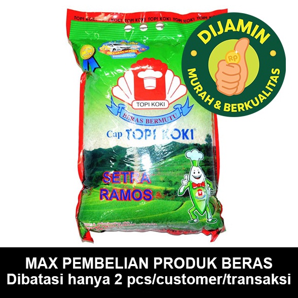 

St0k B4nyak TOPI KOKI SETRA RAMOS 5 KG - BERAS Discount