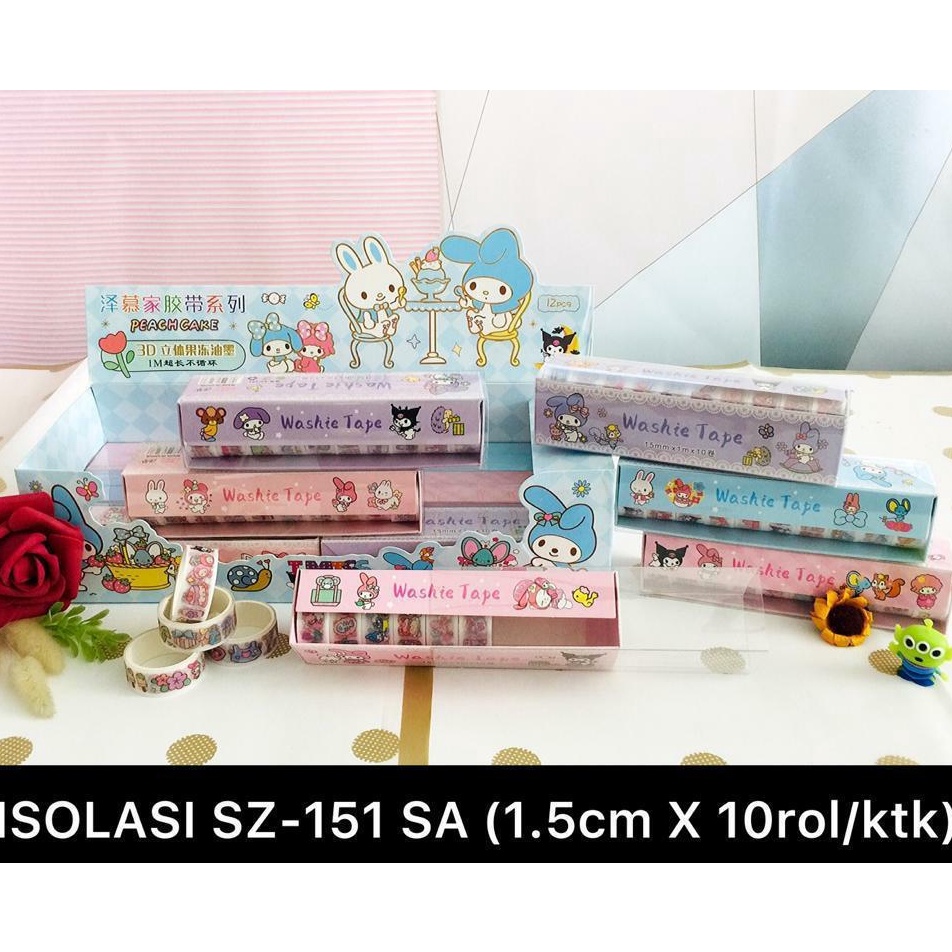 

Best Produk Isolasi Glitter / Selotip - Isolasi Motif Sanrio Glitter Isi 10 Roll Diskon