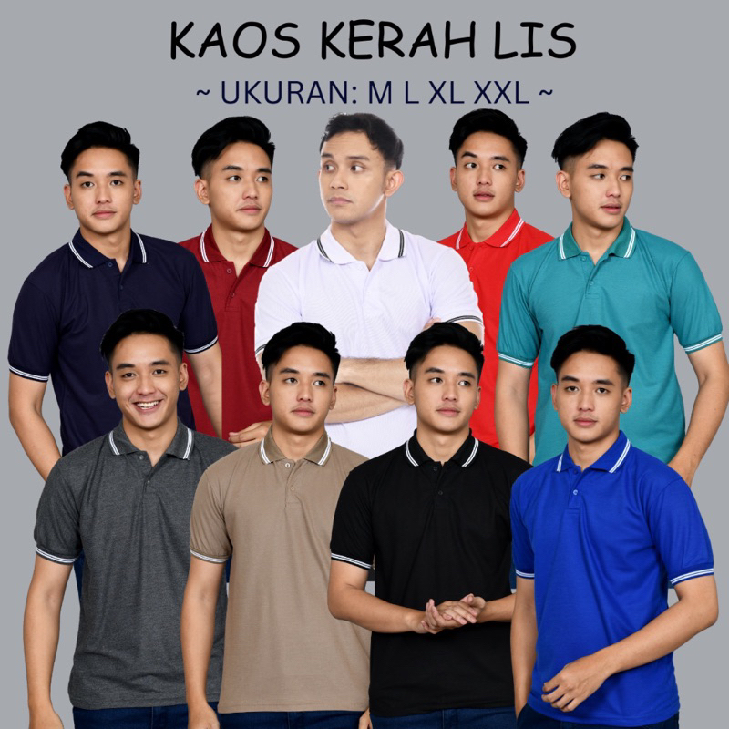 Kaos Kerah Polos Kerah Berkerah Nevaadaa Shirt Kaos Kerah Pria wanita Polos Wanita Nevaadaa