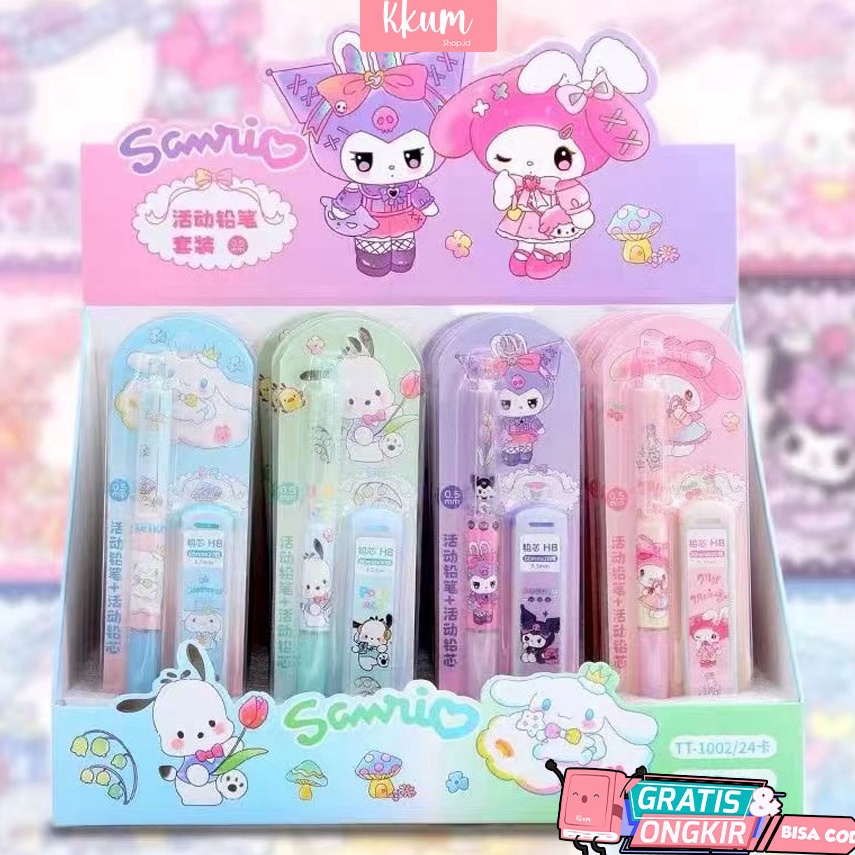 

Best S3ller ISI PENSIL Pensil mekanik 0.5 sanrio/ Mechanical pencil cute Terjamin Bagus