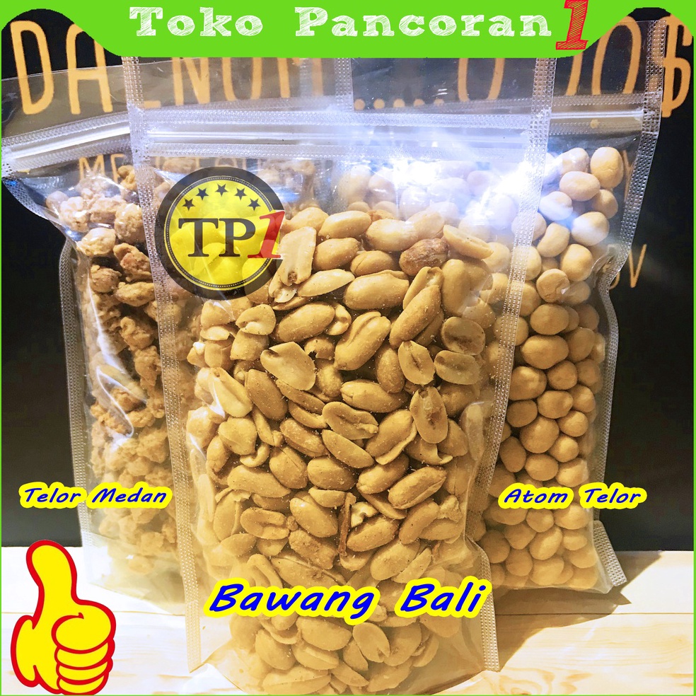 

[℠L44\] Kacang Tanah Aneka Kacang Bawang Bali Kacang Atom Kacang Medan 200 g Potongan