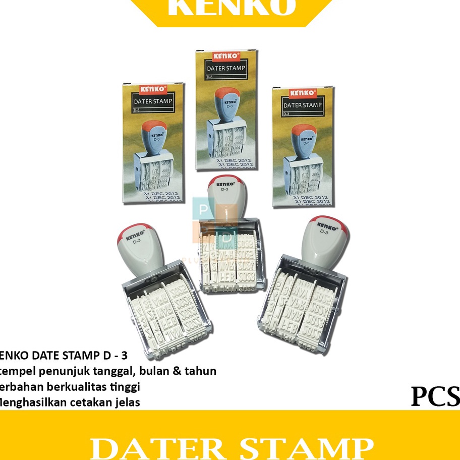 

Grosir KENKO Stempel Tanggal Date Stamp D - 3 ( 5 MM ) Dater Stamp -Pcs Paling Popular