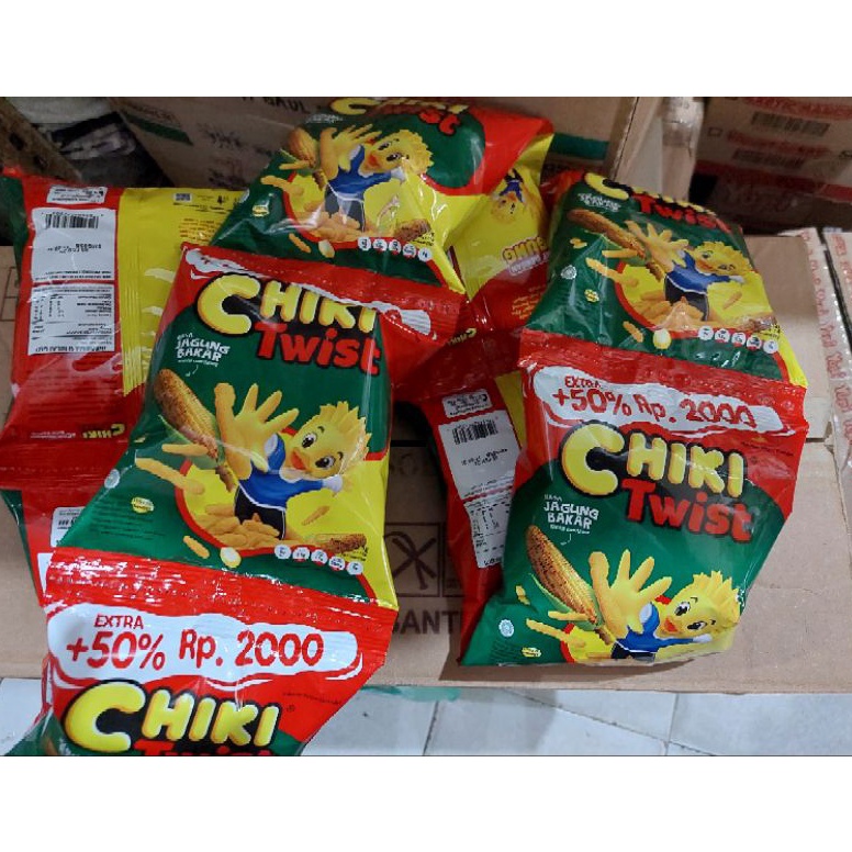 

[☯F17➢] CHIKI TWIST BARU KEMASAN LEBIH BESAR pengganti cheetos 1 RENCENG ISI 10 [92]