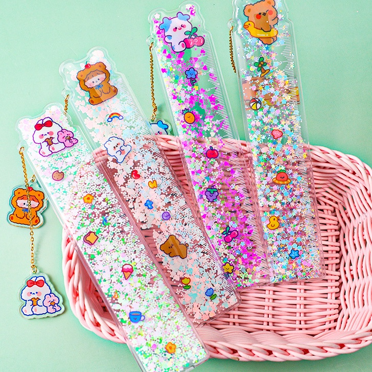 

Harga Promo PENGGARIS GLITTER LUCU 15CM DENGAN GANTUNGAN LUCU FLEKSIBEL TIDAK MUDAH PATAH / RULER 15CM GLITTER AND WATERY CUTE WITH KEYCHAIN Ready