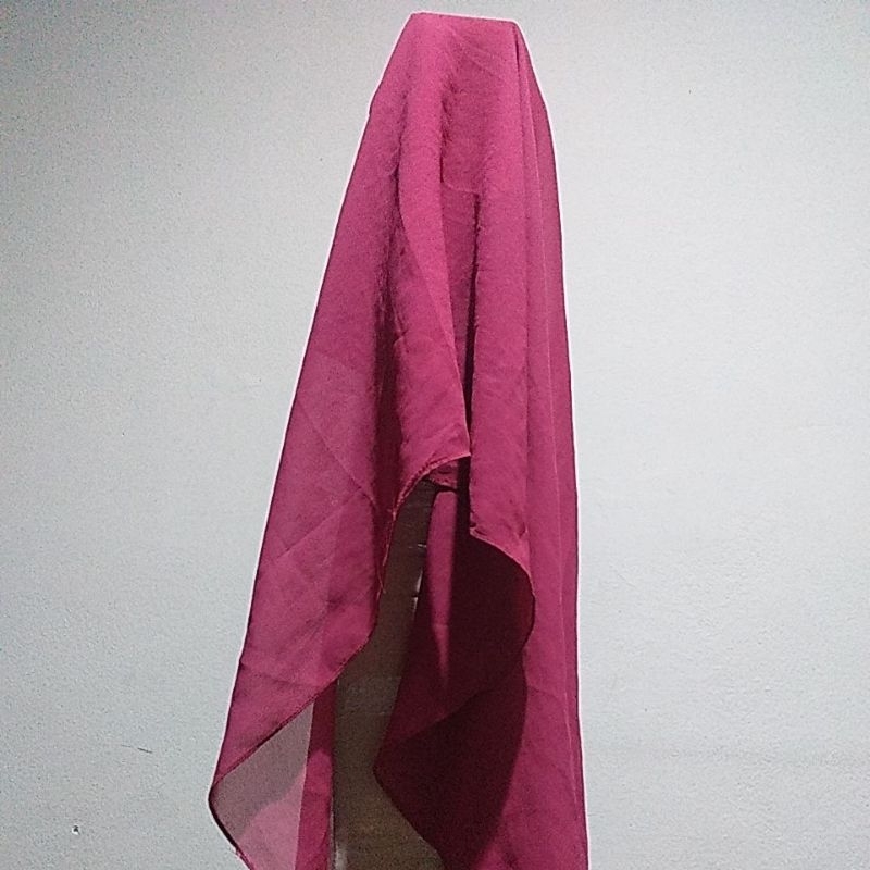 JILBAB HIJAB ANAK CERUTI FURING MAGENTA POLOS