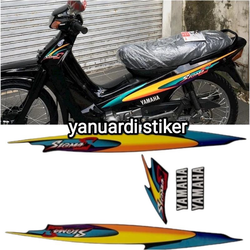 STRIPING STIKER LIST STANDAR MOTOR YAMAHA SIGMA TAHUN 2000 STIKER SIGMA