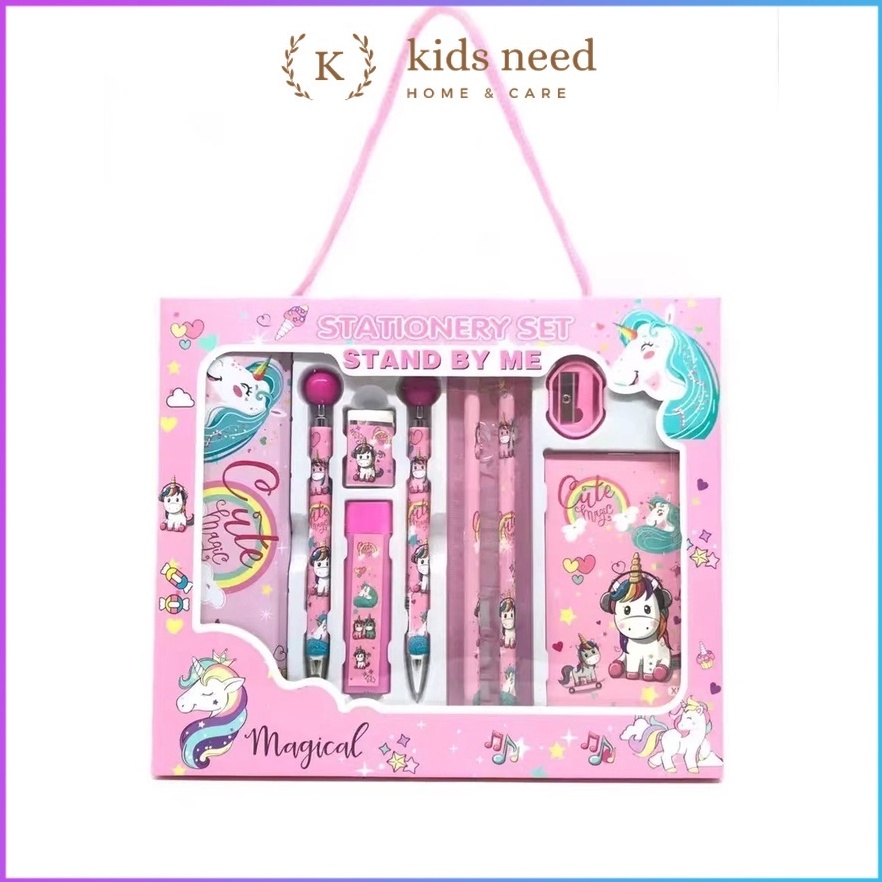 

R3d11 Paket alat tulis 10 in1 / Alat tulis set karakter / Stationery set Lucu Hadiah Buruan Order Gan