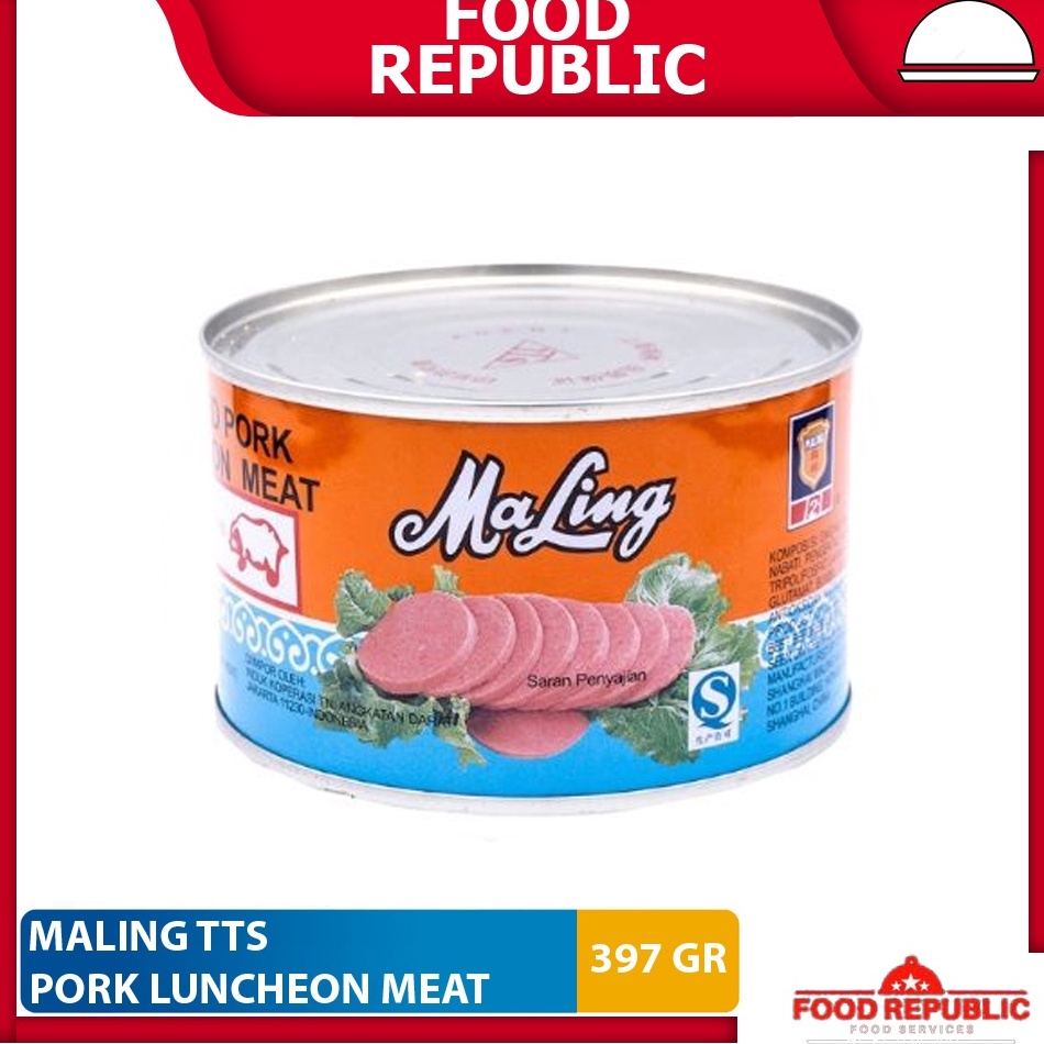 

[PRODUK-P0VZL82] Maling TTS Ham Babi 397 Gr Luncheon Pork Meat Daging Canned Ma Ling ✰Produk