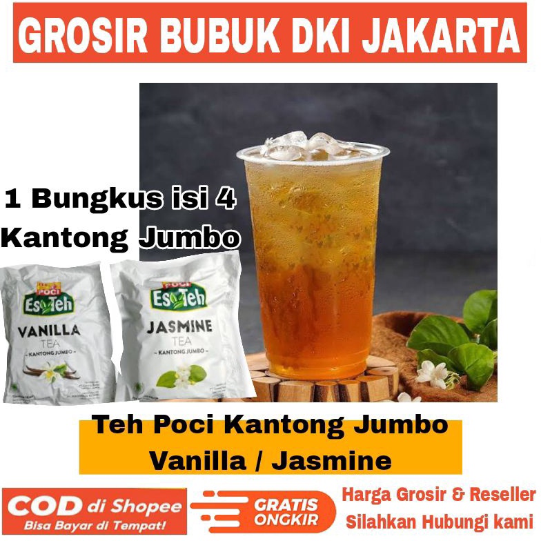 

[PRODUK-9HI8R85] Es Teh P0Cl Jasmine Vanilla 4 Kantong Usaha Es Pinggir Jalan ❀Laris