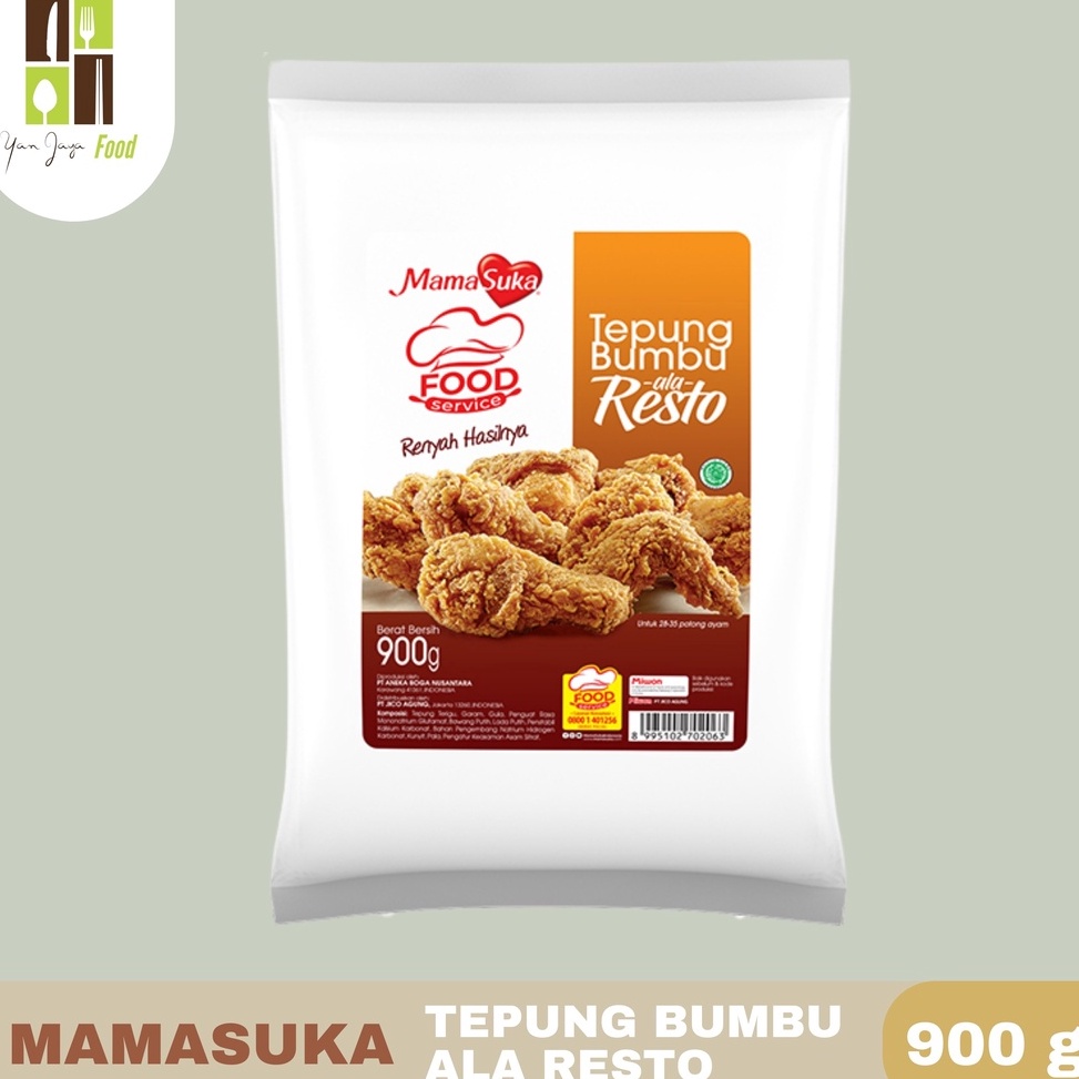 

Mamasuka Tepung Bumbu Krispy Ala Resto 900 GR ➘Model Baru