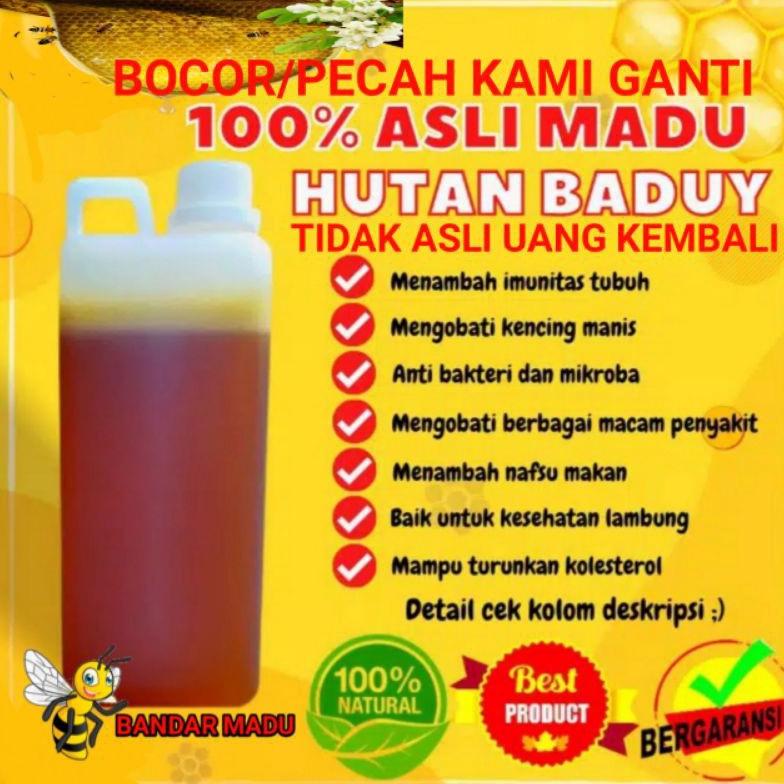 

[❂B31&] MADU BADUY RAW HONEY 100% MADU ASLI DAN MURNI 1 KG( SAFETY PACKING) [120]