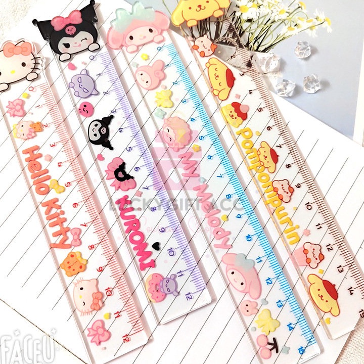 

Hot Sale penggaris sanrio 12CM / penggaris anak sekolah terbaru motif kartun jepang / ruler melody kuromi cinnamorol →➘✹