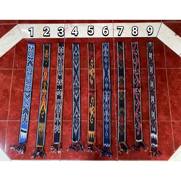Re44dy [ kualitas premium] kain Tenun Ikat kepala ek ( dayak kalimantan sumba sulawesi toraja) syal 