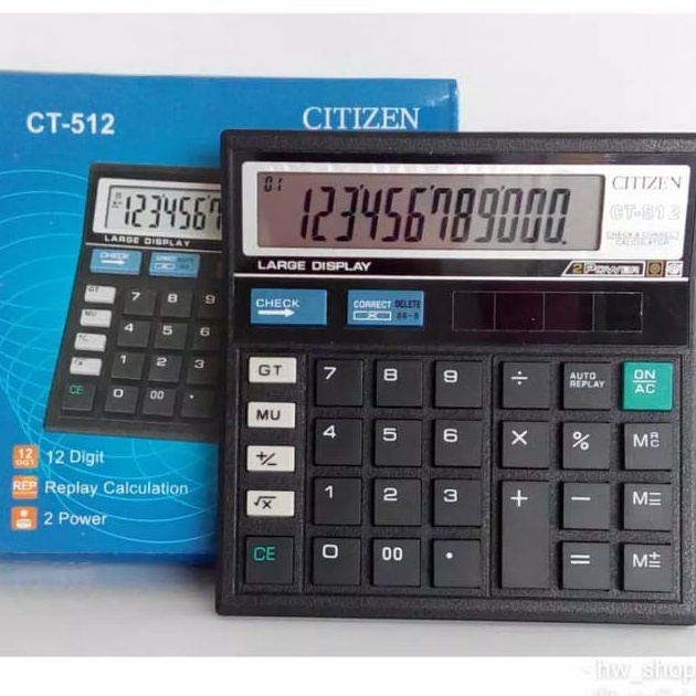 

Terkini Kalkulator Calculator Citizen CT-512 12Digit ➼➳✿✯