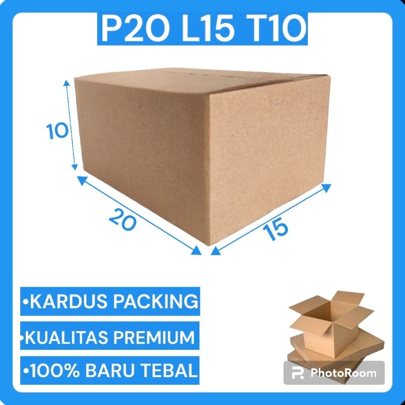 

Kardus Box Polos Premium Ukuran 20x15x10/cm